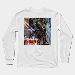 Digital grunge abstract Long Sleeve T-Shirt